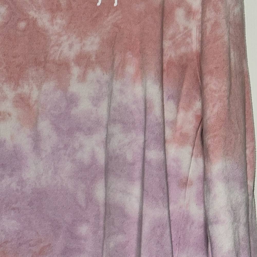 VS Pink Crossover Tie Dye Pink Hoodie - Picture 5 of 12
